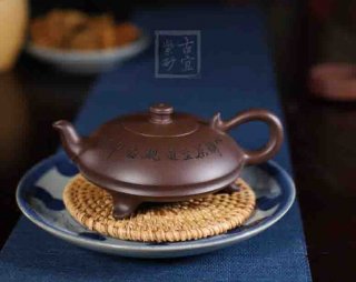 《神燈壺》創(chuàng)新壺茶具茶壺宜興手工紫砂壺底槽青